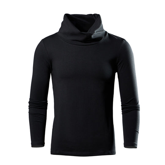 Herren elegantes Langarmshirt mit modischem Kragen EB