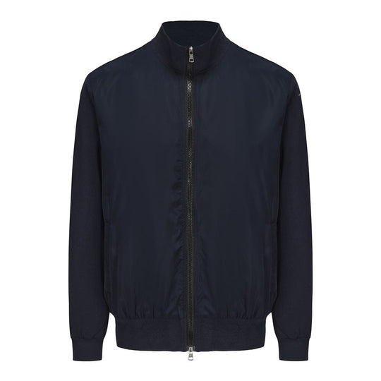 Herren sportliche Übergangsjacke mit modernem Stehkragen und elastischen Bündchen EB