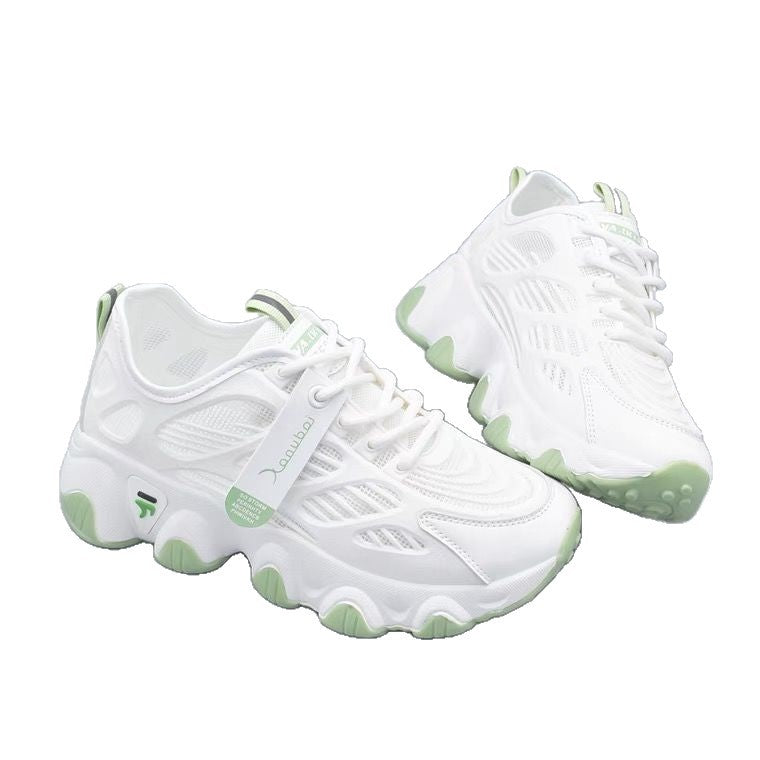 Damen Sportliche Sneakers mit atmungsaktivem Netzmaterial und dämpfender Sohle EB