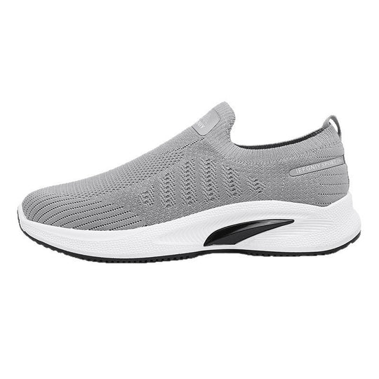 Damen Bequeme Slip-On Sneakers mit atmungsaktivem Strickobermaterial EB