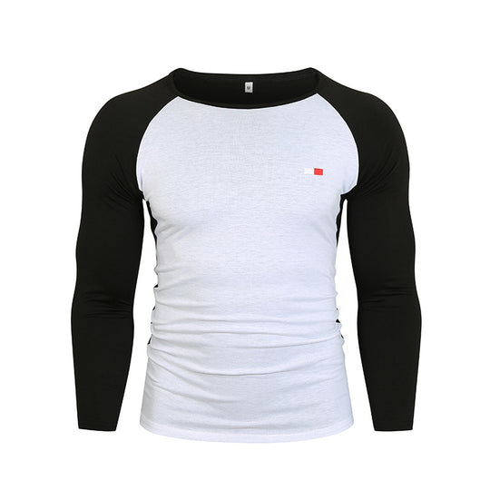 Herren Langarm-T-Shirt mit Raglanärmeln und hochwertiger Baumwolle EB