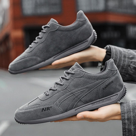 Damen Modische Sneakers mit hochwertiger Veloursleder-Oberfläche und rutschfester Sohle EB