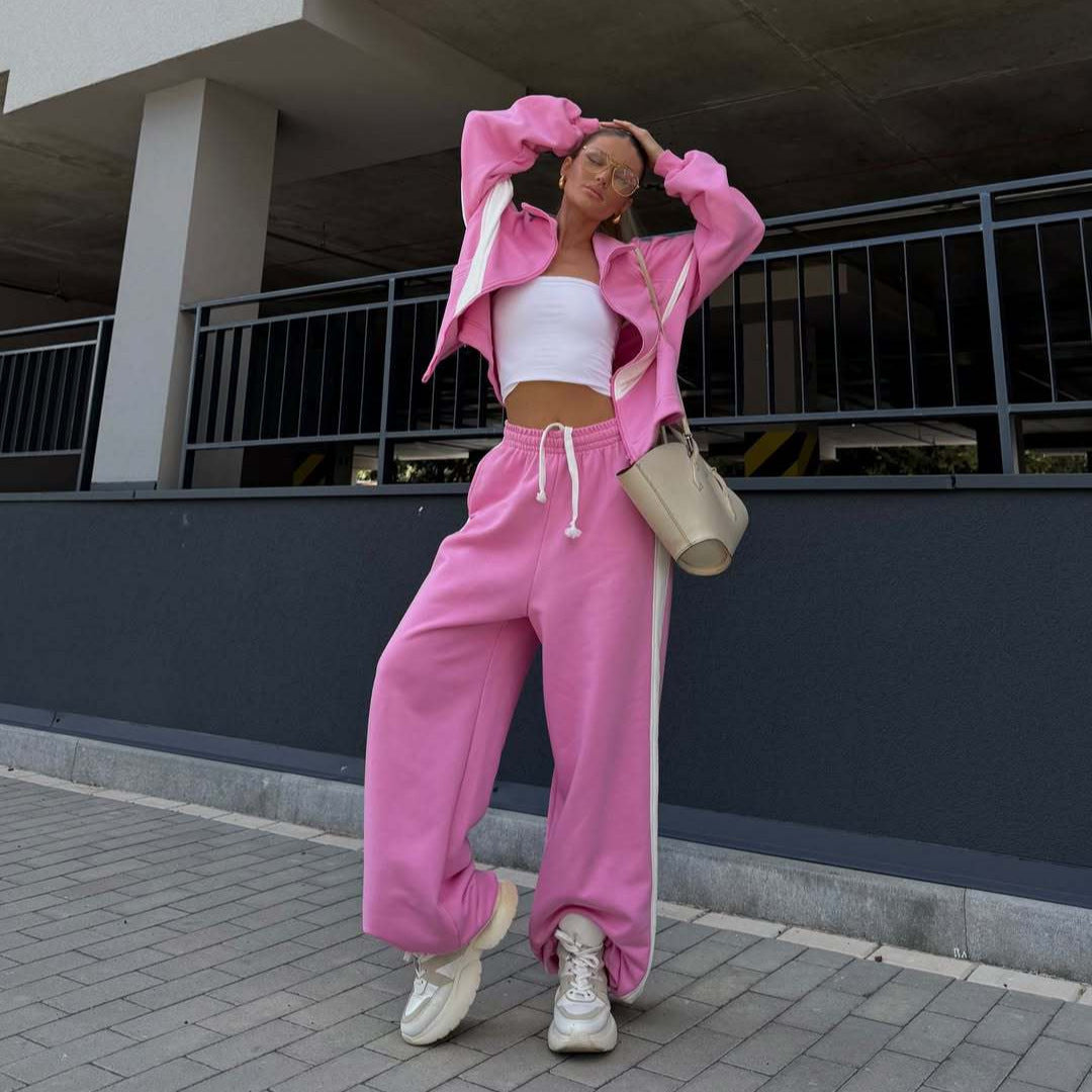 Damen leichte Oversize-Windbreakerjacke mit Kontrastpanelen, Tunnelzugbund und elastischen Bündchen Eichborn Berlin