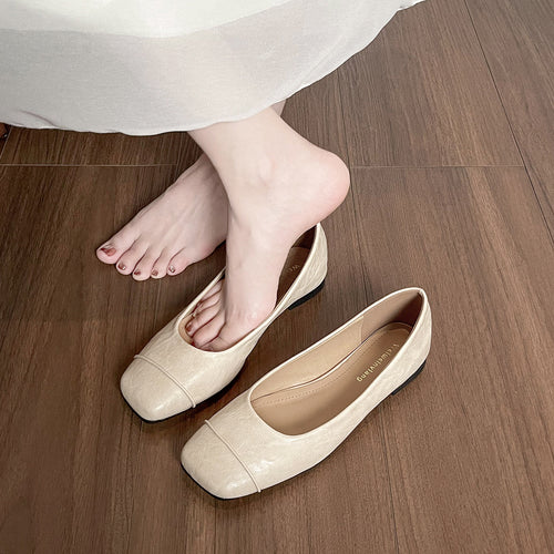 Damen Ballerinas mit elegantem Faltendesign und bequemer Innensohle EB