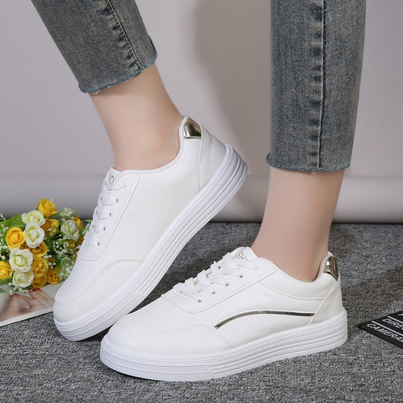 Damen Modische und elegante Sneaker mit metallic Akzenten EB