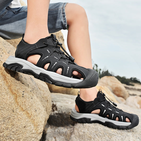 Damen Atmungsaktive Freizeit-Sandalen mit verstellbarem Schnürsystem EB