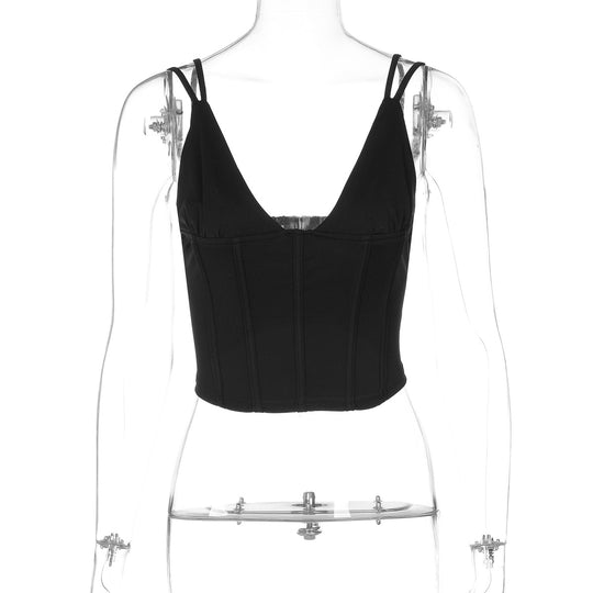 Damen Elegant geschnittenes Bustier-Top mit Spaghetti-Trägern EB