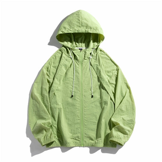 Damen leichte Windjacke mit verstellbarem Kapuzensystem EB