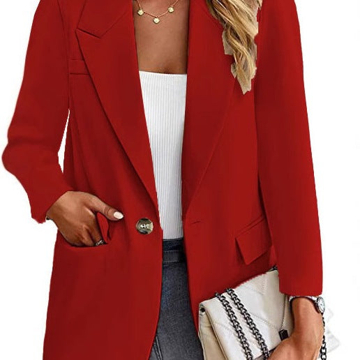 Damen Blazer mit modischen Taschen und elegantem Schnitt EB