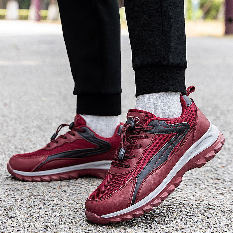 Damen Sportliche Lauf-Sneaker mit atmungsaktiver Mesh-Oberfläche und Schnellschnürsystem EB