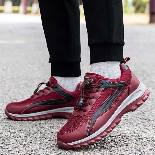 Damen Sportliche Lauf-Sneaker mit atmungsaktiver Mesh-Oberfläche und Schnellschnürsystem EB