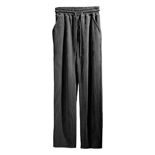 Damen elegante Relaxed Fit Hose mit Gummi-Taille EB
