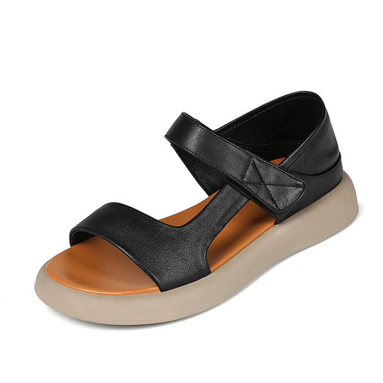 Damen Atmungsaktive Riemchensandalen mit verstellbarem Klettverschluss und gepolsterter Sohle EB