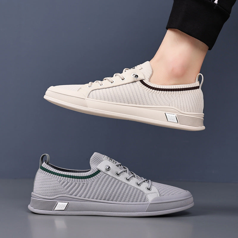 Damen Freizeit Sneakers mit elastischem Strick-Obermaterial und flexibler Sohle EB