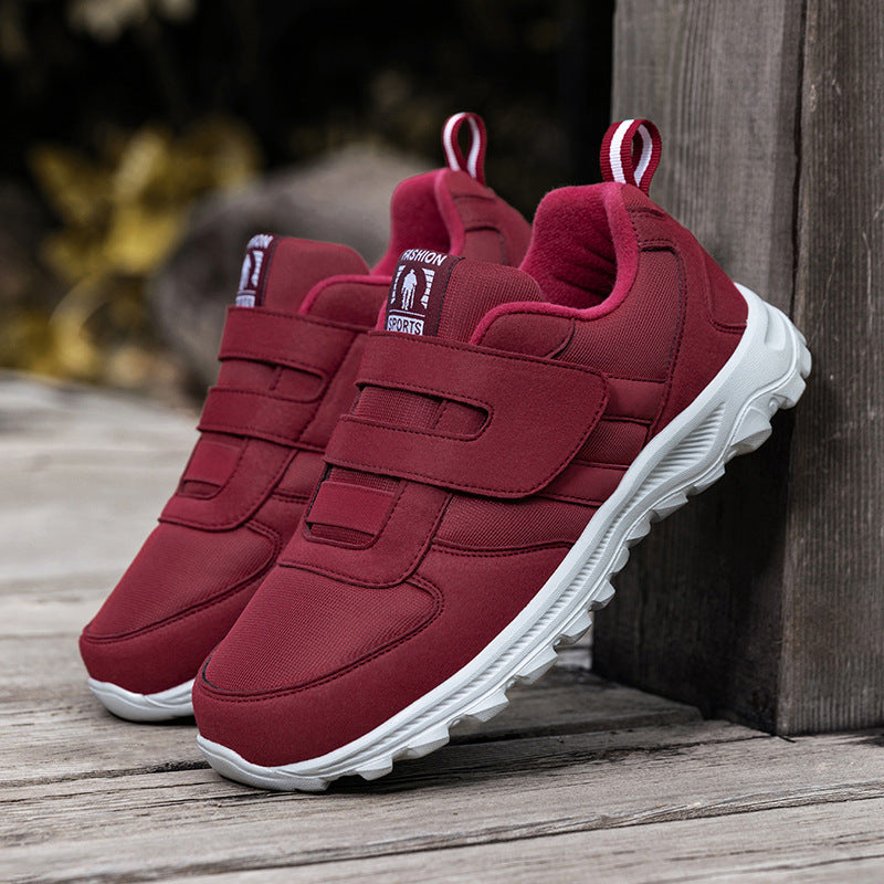 Damen Sportliche Sneakers mit verstellbarem Klettverschluss und dämpfender Sohle EB