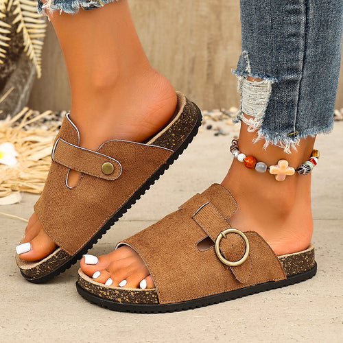 Damen Clogs mit verstellbarem Schnallenverschluss und atmungsaktivem Obermaterial EB