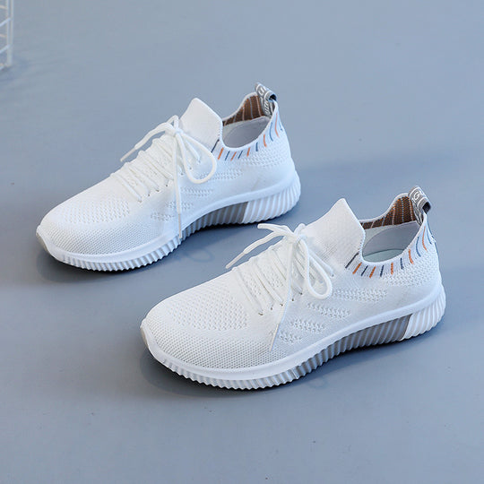 Damen Atmungsaktive Freizeit-Sneaker mit elastischem Einstieg und rutschfester Sohle EB