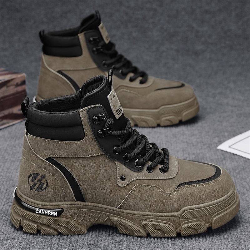 Damen Sportliche High-Top Stiefel mit robustem Profil und Dämpfungstechnologie EB