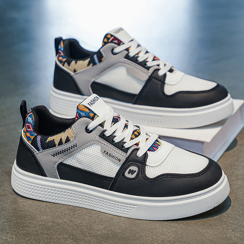Damen Sportliche Chunky Sneakers mit modischem Obermaterial und rutschfester Sohle EB