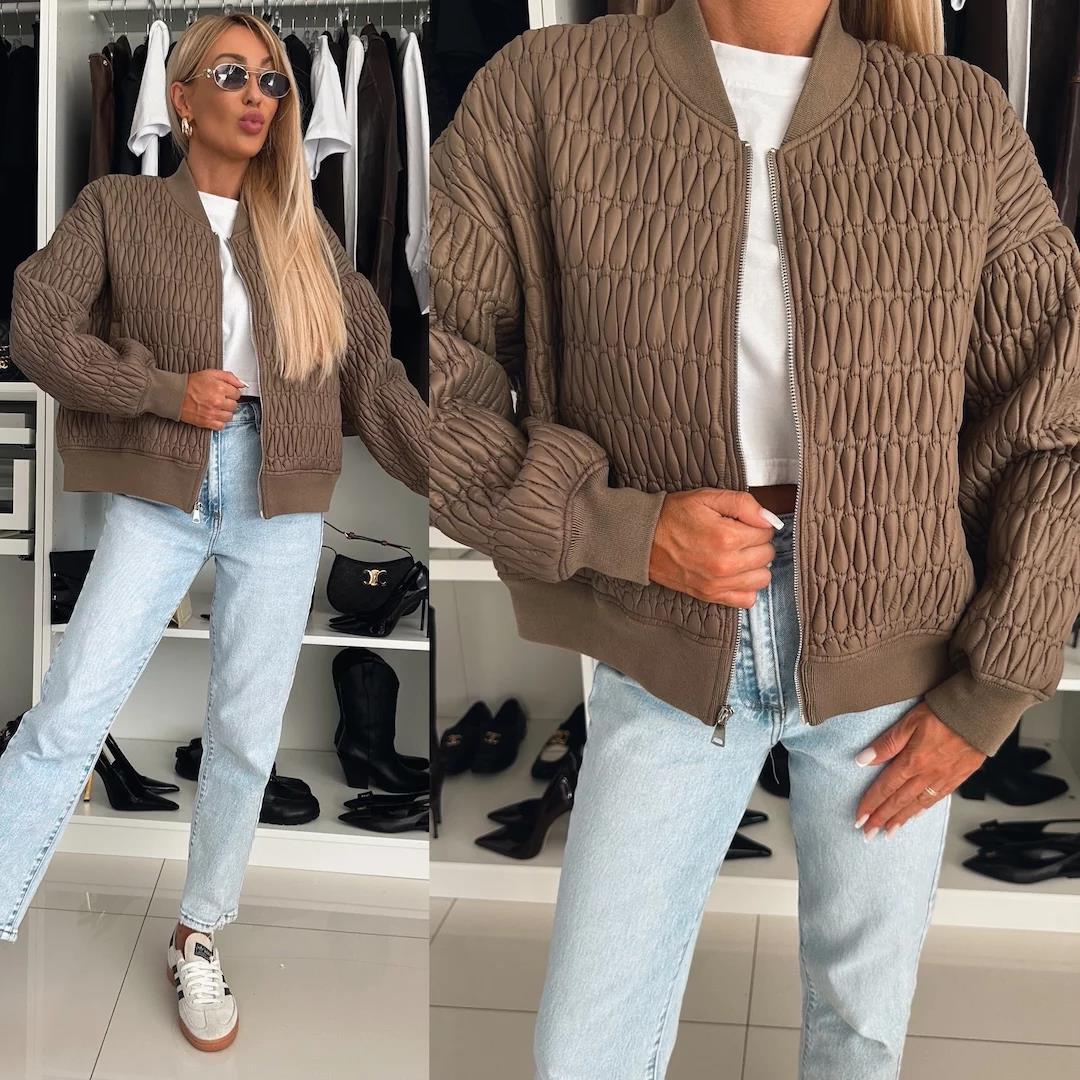 Damen Steppjacke mit komfortabler Passform und elastischen Bündchen EB