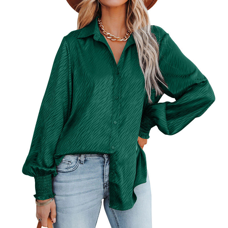 Damen Elegante Bluse mit Raffungen und lässigem Schnitt EB