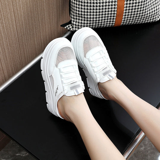 Damen Bequeme Slip-On Sneakers mit dämpfender Sohle und atmungsaktiver Oberfläche EB