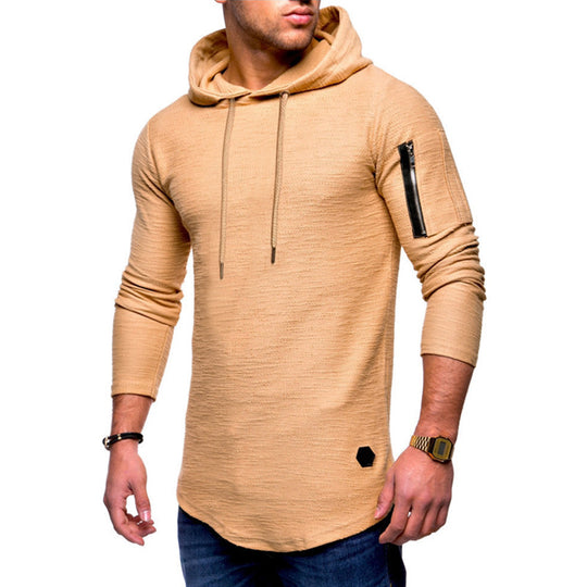 Herren Hoodie mit modernem Reißverschluss EB