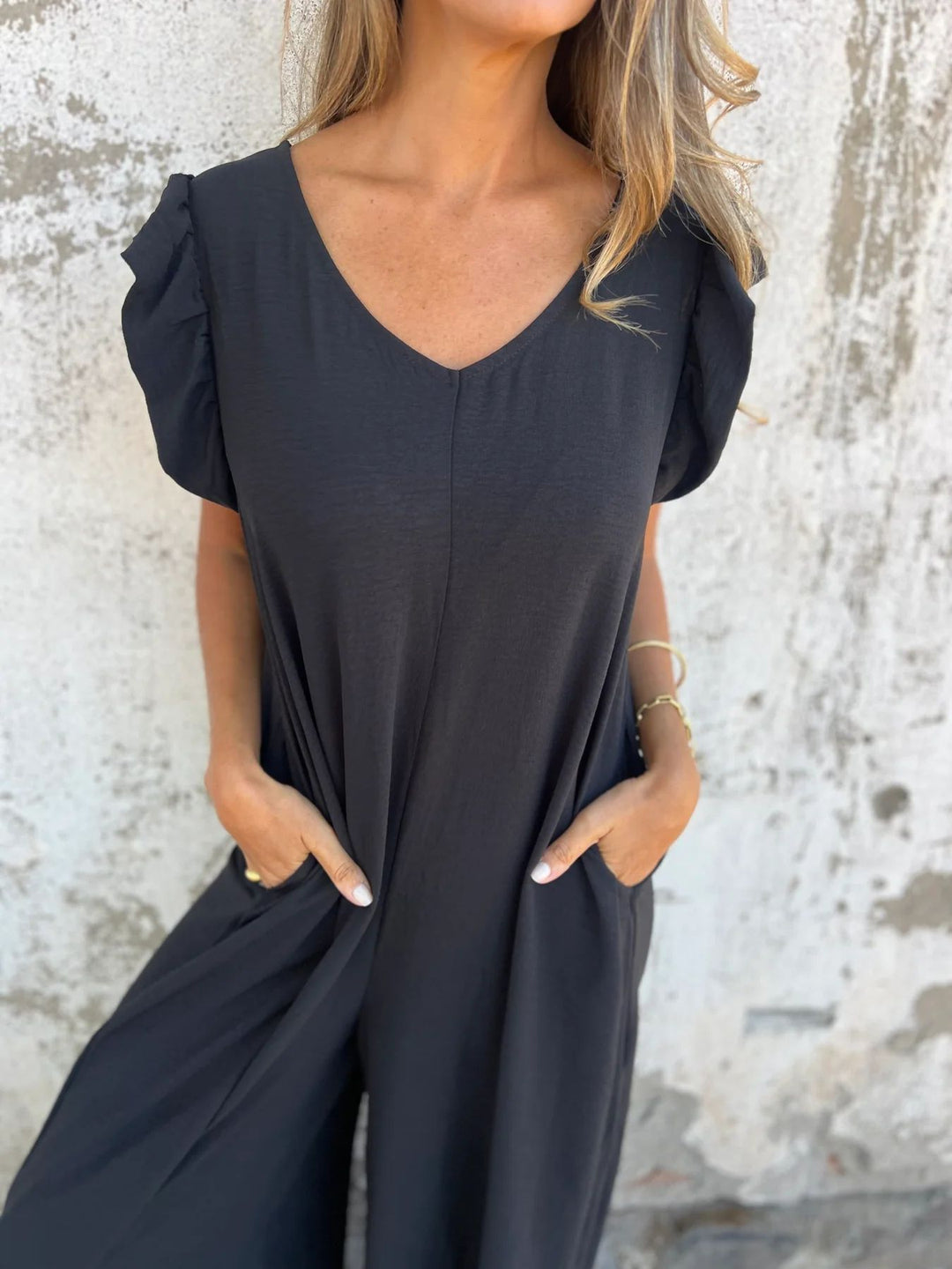Damen Leopardenmuster Kleid mit schickem V-Ausschnitt EB