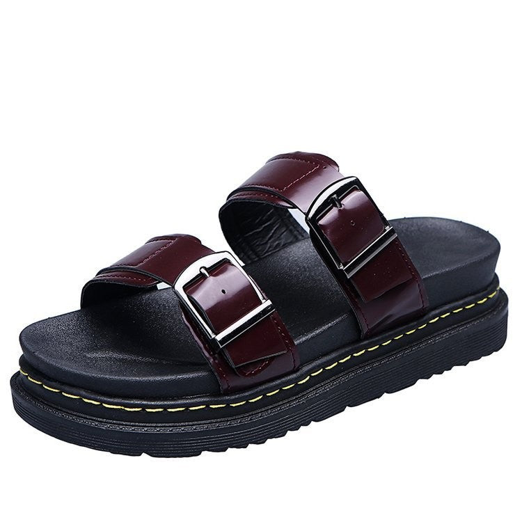 Damen Riemensandalen mit ergonomischem Fußbett und verstellbarem Schnallenverschluss EB