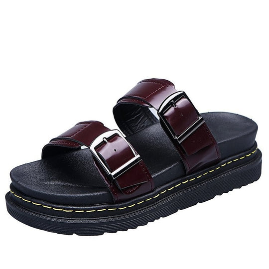 Damen Riemensandalen mit ergonomischem Fußbett und verstellbarem Schnallenverschluss EB