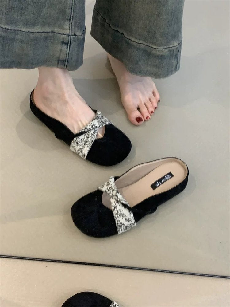 Damen Komfortable Mules mit dekorativem Obermaterial und ergonomischer Sohle EB