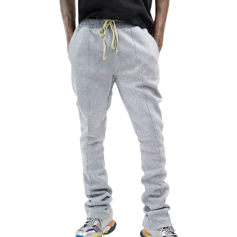 Herren Slim-Fit Jogginghose mit Tunnelzug, markanten Ziernähten & seitlichem Panel EB