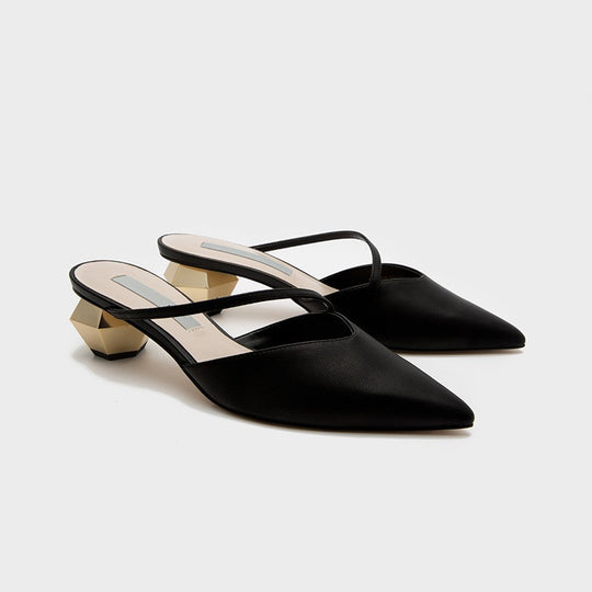 Damen Sling-Pumps mit spitzem Design und elegantem Blockabsatz EB