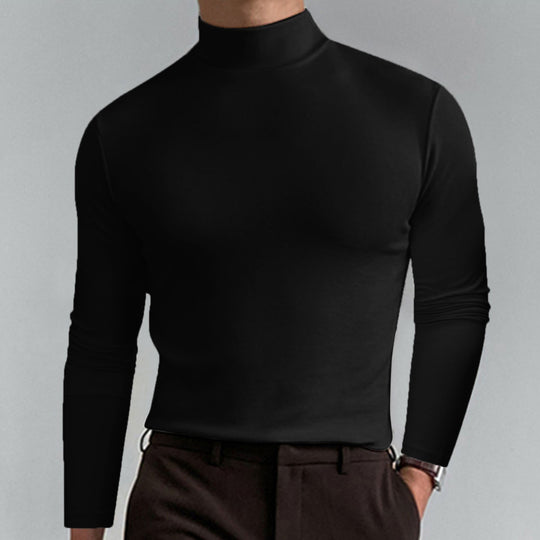 Herren Modischer Rollkragenpullover mit Stehkragen I EB