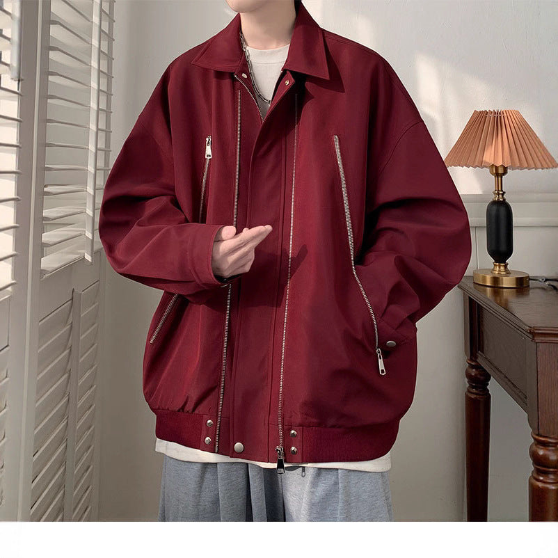 Damen Oversized Jacke mit innovativem Reißverschluss und lässigem Schnitt EB