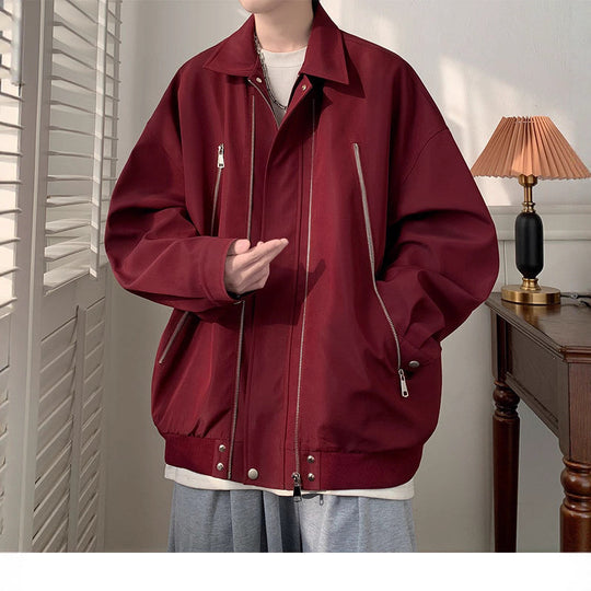 Damen Oversized Jacke mit innovativem Reißverschluss und lässigem Schnitt EB