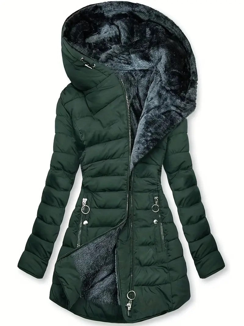 Damen Langzeit-Winterjacke mit weichem Innenfutter EB