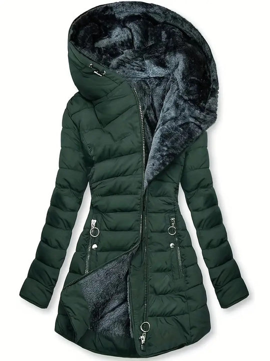 Damen Langzeit-Winterjacke mit weichem Innenfutter EB