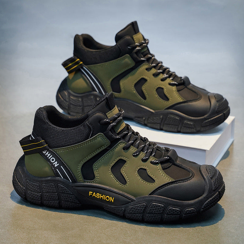 Damen Sportliche High-Top Sneakers mit atmungsaktiven Mesh-Einsätzen und rutschfester Sohle EB