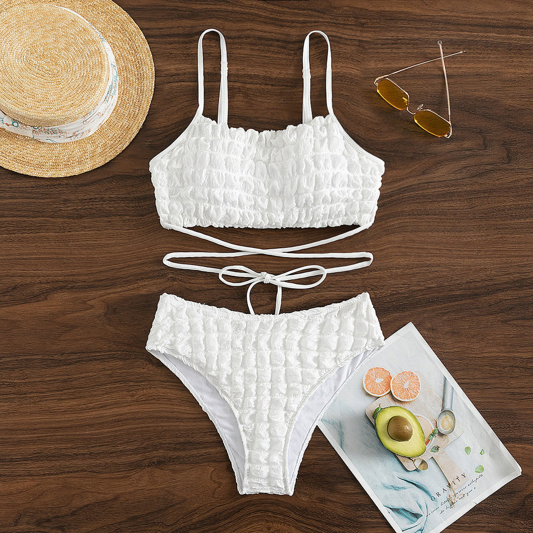 Damen Rüschen Bikini-Set EB