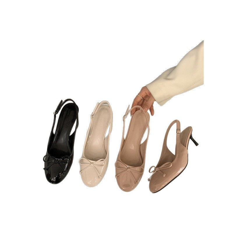 Damen Slingback Ballerinas mit niedlichem Schleifendetail EB