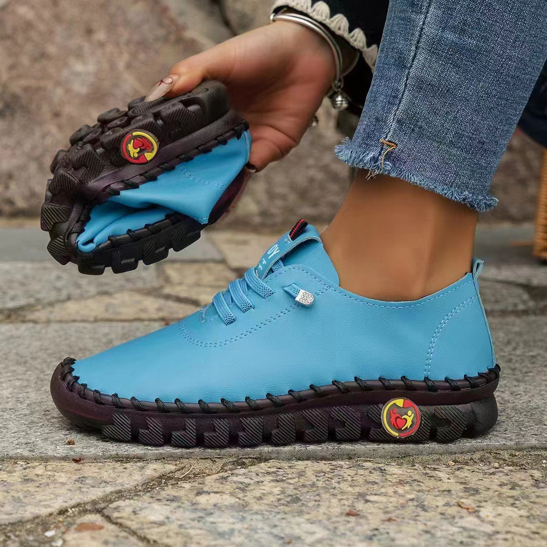 Damen nan flexible faltbare Freizeitsneaker mit stoßdämpfender Profilsohle EB