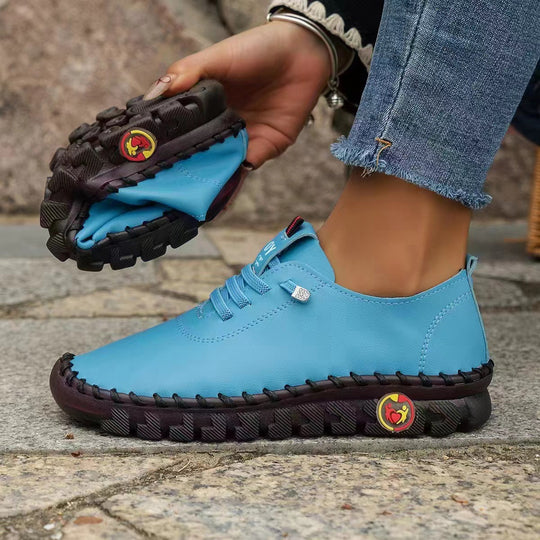 Damen nan flexible faltbare Freizeitsneaker mit stoßdämpfender Profilsohle EB