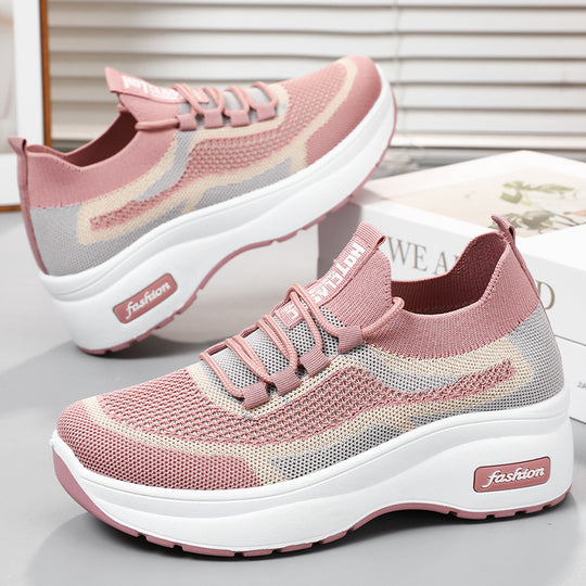 Damen Sportliche Sneakers mit atmungsaktivem Strick-Obermaterial und innovativer Dämpfungstechnologie EB