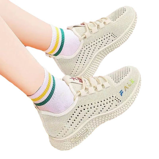 Damen Atmungsaktive Sneakers mit flexibler Laufsohle und modernem Design EB