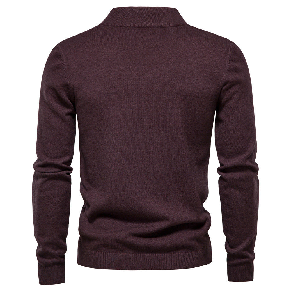 Herren stilvoller Rollkragenpullover aus weicher Merinowolle EB