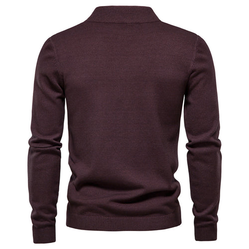 Herren stilvoller Rollkragenpullover aus weicher Merinowolle EB