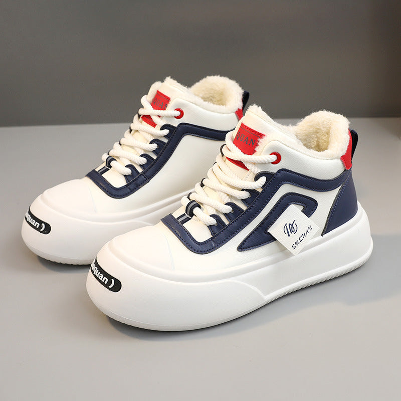 Damen Hohe Winter Sneakers mit kuscheligem Innenfutter und rutschfester Sohle EB