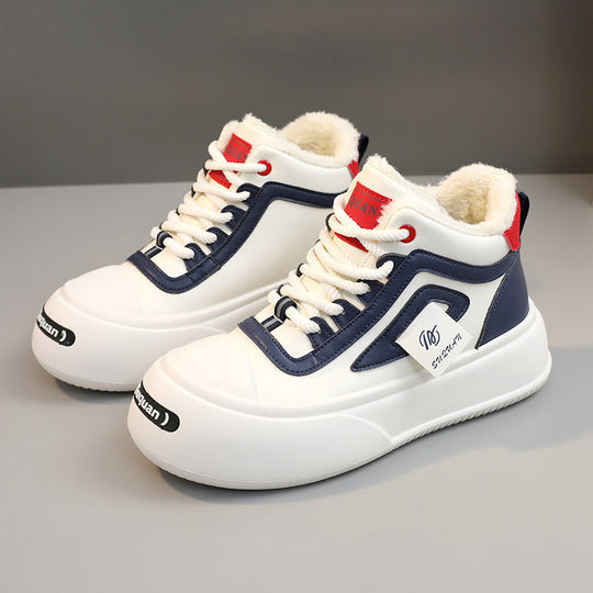 Damen Hohe Winter Sneakers mit kuscheligem Innenfutter und rutschfester Sohle EB