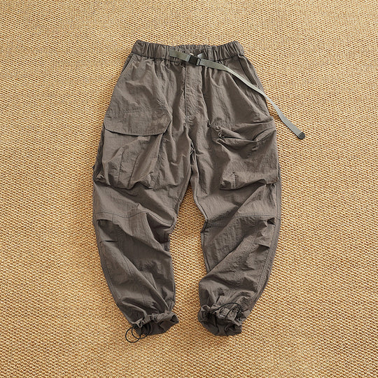 Damen Cargo-Hose mit elastischem Bund und multifunktionalen Taschen EB